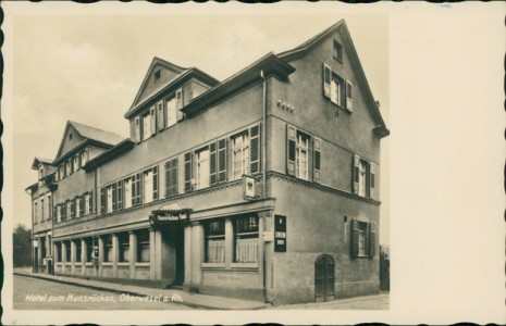 Alte Ansichtskarte Oberwesel a. Rh., Hotel zum Hunsrücken