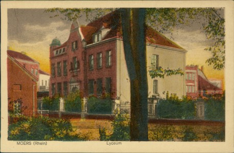 Alte Ansichtskarte Moers (Rhein), Lyceum