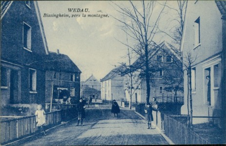 Alte Ansichtskarte Duisburg-Wedau, Bissingheim, vers la montagne