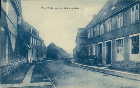 Alte Ansichtskarte Duisburg-Wedau, Zu den Eichen