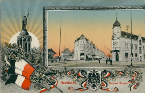 Alte Ansichtskarte Duisburg-Hochheide, Moerser Strasse