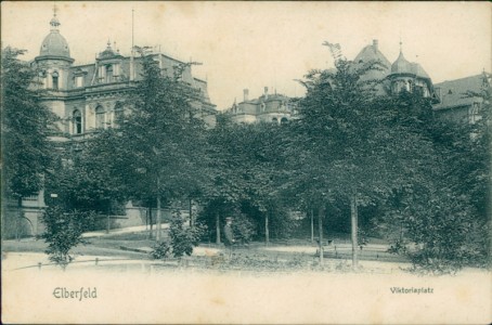 Alte Ansichtskarte Elberfeld, Viktoriaplatz