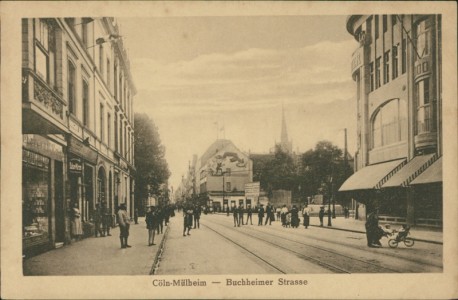 Alte Ansichtskarte Köln-Mülheim, Buchheimer Strasse