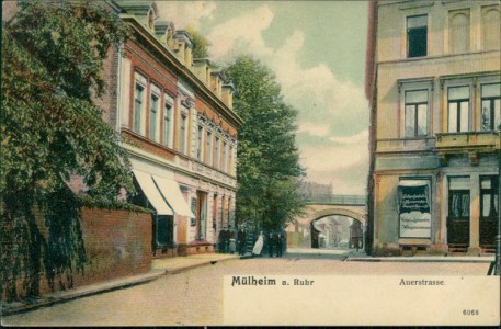 Alte Ansichtskarte Mülheim a. Ruhr, Auerstrasse