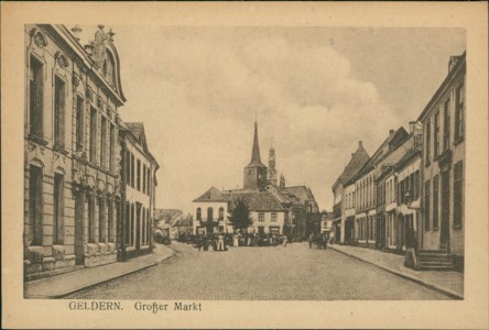 Alte Ansichtskarte Geldern, Großer Markt