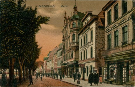 Alte Ansichtskarte Siegburg, Markt