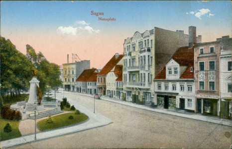 Alte Ansichtskarte Sagan / Żagań, Nizzaplatz
