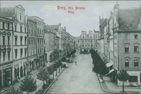 Alte Ansichtskarte Brieg, Bez. Breslau, Ring