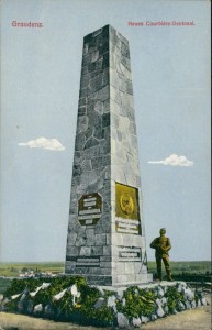 Alte Ansichtskarte Graudenz, Neues Courbière-Denkmal