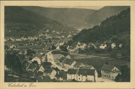 Alte Ansichtskarte Bad Wildbad-Calmbach, Teilansicht