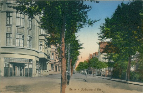 Alte Ansichtskarte Herne, Bochumerstraße