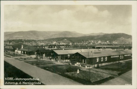 Alte Ansichtskarte Achern, NSKK.-Motorsportschule