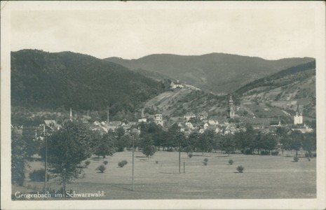 Alte Ansichtskarte Gengenbach, Teilansicht