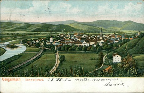 Alte Ansichtskarte Gengenbach, Gesamtansicht