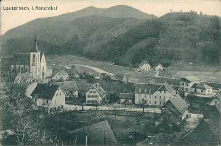Alte Ansichtskarte Lautenbach i. Renchtal, Gesamtansicht