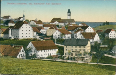 Alte Ansichtskarte Grafenhausen, Gesamtansicht