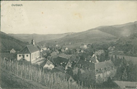 Alte Ansichtskarte Durbach, Gesamtansicht