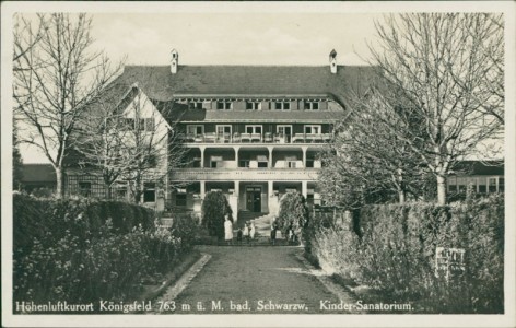 Alte Ansichtskarte Königsfeld im Schwarzwald, Kinder-Sanatorium