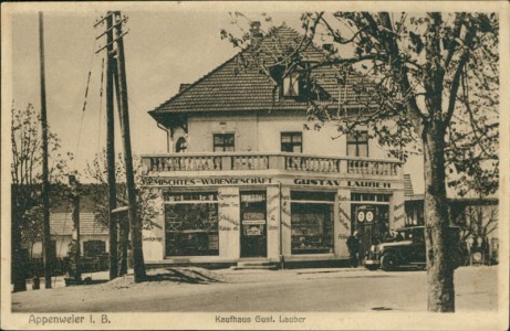 Alte Ansichtskarte Appenweier, Kaufhaus Gust. Lauber