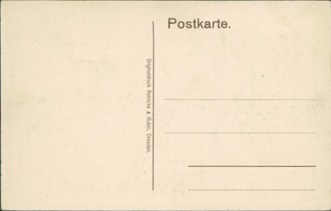 Adressseite der Ansichtskarte Hornberg, Bahnhofstraße m. Schloß