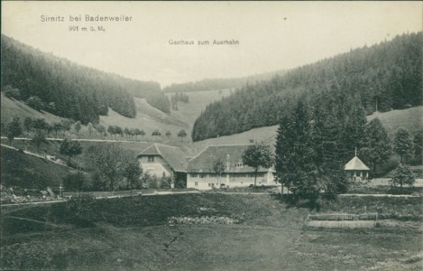 Alte Ansichtskarte Sirnitz bei Badenweiler, Gasthaus zum Auerhahn