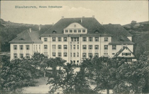 Alte Ansichtskarte Blaubeuren, Neues Schulhaus