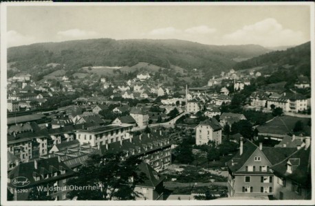 Alte Ansichtskarte Waldshut, Teilansicht