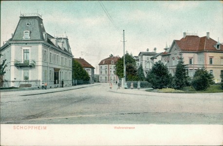 Alte Ansichtskarte Schopfheim, Wehrerstrasse