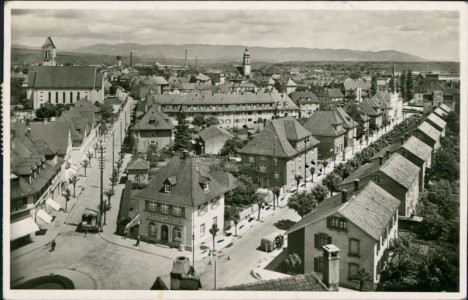 Alte Ansichtskarte Rheinfelden / Baden, Blick vom Oberrheinplatz