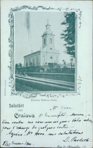 Alte Ansichtskarte Salutari din Craiova, Biserica Madona Dudu