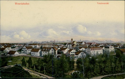 Alte Ansichtskarte Bad Wörishofen, Totalansicht