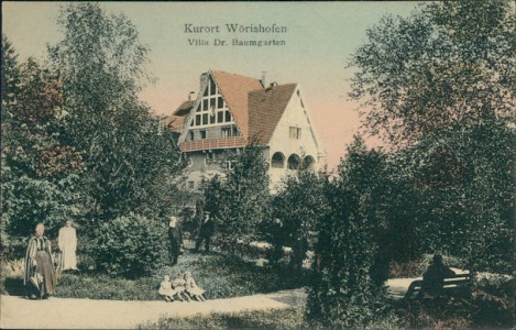 Alte Ansichtskarte Bad Wörishofen, Villa Dr. Baumgarten