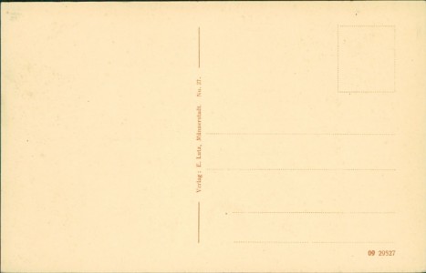 Adressseite der Ansichtskarte Münnerstadt, Untere Hauptstrasse