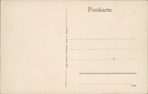 Adressseite der Ansichtskarte Neuburg a. Donau, Königsparae am 7. Januar, 1916. II. Ersatz-Batl. 15. Inf.-Regt.