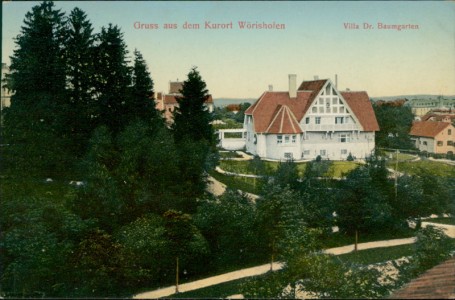 Alte Ansichtskarte Bad Wörishofen, Villa Dr. Baumgarten