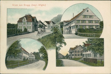 Alte Ansichtskarte Gestratz-Brugg, Mehrbildkarte