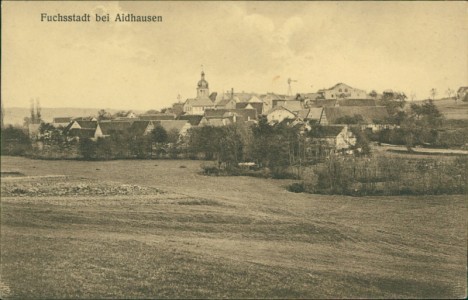 Alte Ansichtskarte Fuchsstadt bei Aidhausen, Gesamtansicht
