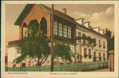 Alte Ansichtskarte Bad Wörishofen, Sanatorium Haus Irmgard
