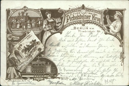 Alte Ansichtskarte Berlin N.W., Friedrichstr. 94, Pichelsteiner Krug
