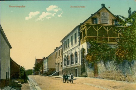 Alte Ansichtskarte Dudweiler-Herrensohr, Rosenstrasse