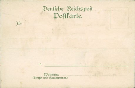 Adressseite der Ansichtskarte Duisburg, Monning, Aussichtsturm auf dem Kaiserberg