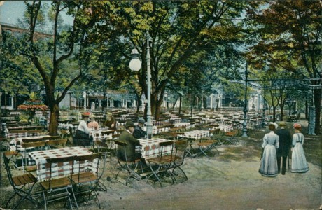 Alte Ansichtskarte Berlin N., Chausseestr. 30/31, Konzertpark des Friedrich Wilhelmstädtischen Schauspielhauses