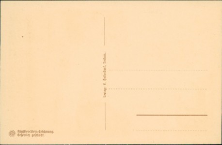 Adressseite der Ansichtskarte Beckum, Höxberg oder Soestwarte