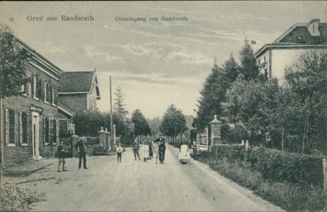 Alte Ansichtskarte Heinsberg-Randerath, Ortseingang