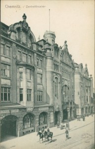 Alte Ansichtskarte Chemnitz, Zentraltheater