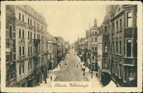 Alte Ansichtskarte Gleiwitz / Gliwice, Wilhelmstraße