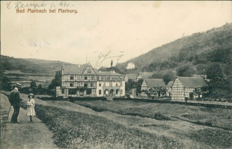 Alte Ansichtskarte Bad Marbach bei Marburg, Kurhaus