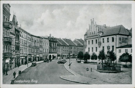 Alte Ansichtskarte Leobschütz / Głubczyce, Ring