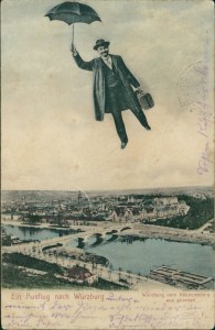 Alte Ansichtskarte Ein Ausflug nach Würzburg, Würzburg vom Käppelesberg aus gesehen