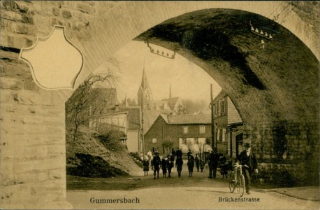 Alte Ansichtskarte Gummersbach, Brückenstrasse